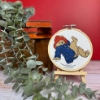 Picture of  Just Dropping In! (Paddington Bear) Mini Cross Stitch Kit With Hoop
