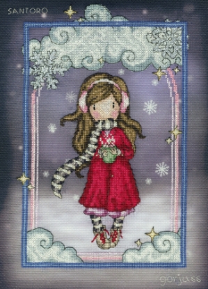 Show details for Snowflake Kisses - (Gorjuss) Cross Stitch Kit by Bothy Threads Picture of Snowflake Kisses - (Gorjuss) Cross Stitch Kit by Bothy Threads