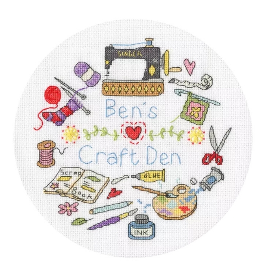 Picture of My Craft Den (Helen Smith) Cross Stitch Kit by Bothy Threads