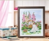 Picture of Fabric Flair Scenery Meadow View 18 Count Fat Quarter Aida measuring 45cm x 50cm (18 x 19 Inches)