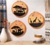 Picture of Fabric Flair Scenery African Sunset 32 Count Cotton Evenweave Fat Quarter measuring 45cm x 50cm (18 x 19 Inches)