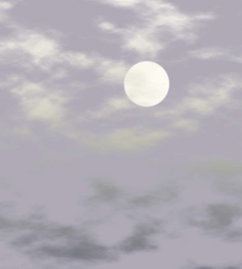 Picture of Fabric Flair Scenery Haunted Moon 32 Count Cotton Evenweave Fat Quarter measuring 45cm x 50cm (18 x 19 Inches)