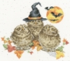 Picture of Happy Owl-o-ween - (Hannah Dale) Cross Stitch Kit By Bothy Threads