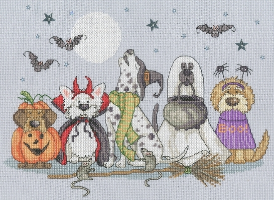 Picture of Howling Hounds Cross Stitch Kit By Bothy Threads