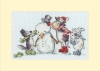 Picture of Hat, Scarf, Gloves Christmas Card Cross Stitch Kit by Bothy Threads