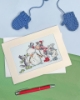 Picture of Hat, Scarf, Gloves Christmas Card Cross Stitch Kit by Bothy Threads
