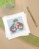 Picture of Christmas Kiss Christmas Card Cross Stitch Kit by Bothy Threads