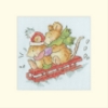 Picture of Hold Tight Christmas Card Cross Stitch Kit by Bothy Threads