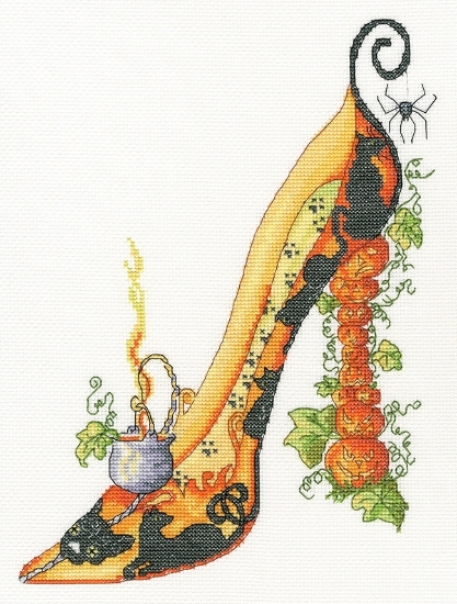 Picture of Hubble Bubble - (Sally King Shoes) Cross Stitch Kit by Bothy Threads