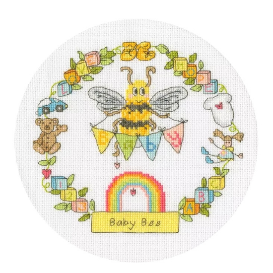 Picture of Baby Bee (Eleanor Teasdale) Cross Stitch Kit by Bothy Threads