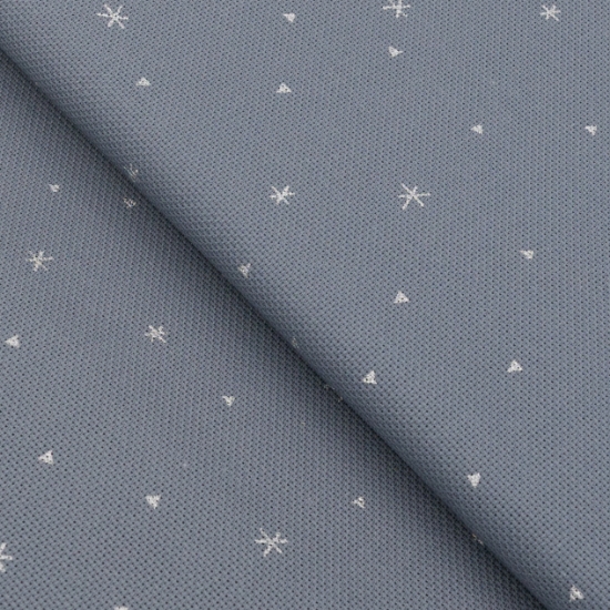 Picture of Zweigart Sparkle Grey/White Stars 20 Count Aida (7459)