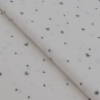 Picture of Zweigart Sparkle White/Grey Stars 32 Count Belfast Linen Evenweave (1369)