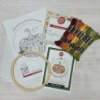 Picture of Pumpkin Embroidery Kit in a Hoop