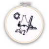 Picture of Moominmamma's Day In The Sun Mini Embroidery Kit With a Hoop