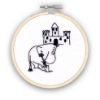 Picture of Moomintroll's Beach Day Fun Mini Embroidery Kit With a Hoop
