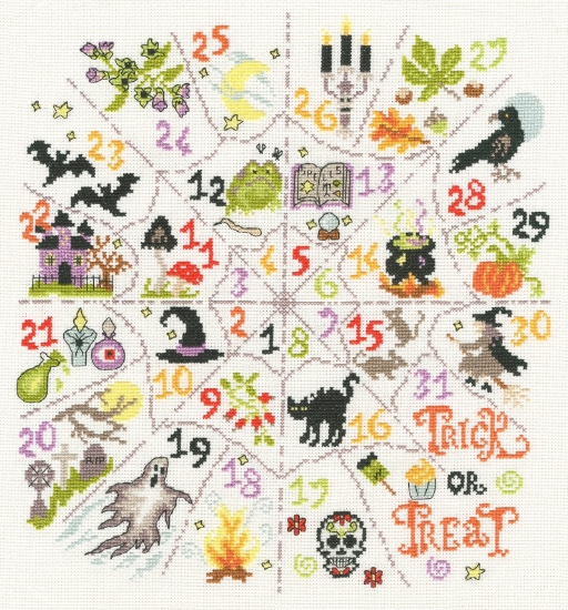 Picture of Countdown To Halloween Cross Stitch Kit By Bothy Threads
