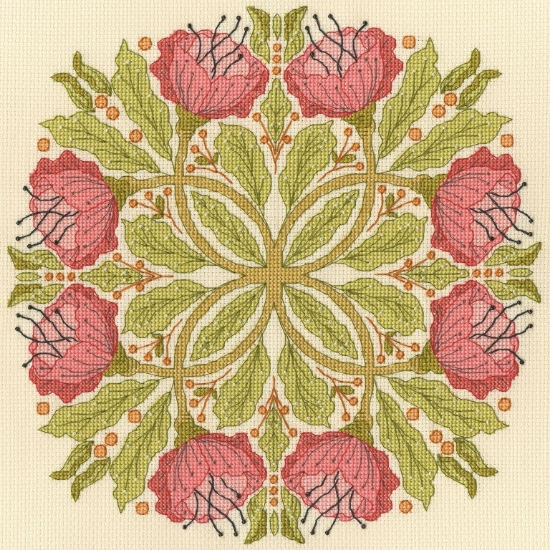 Picture of Celtic Poppies Cross Stitch Kit By Bothy Threads