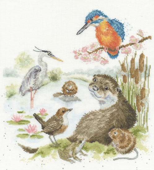 Picture of The Water's Edge - (Hannah Dale) Cross Stitch Kit By Bothy Threads
