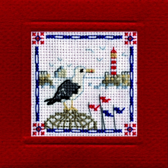 Picture of Lighthouse Miniature Card Cross Stitch Kit