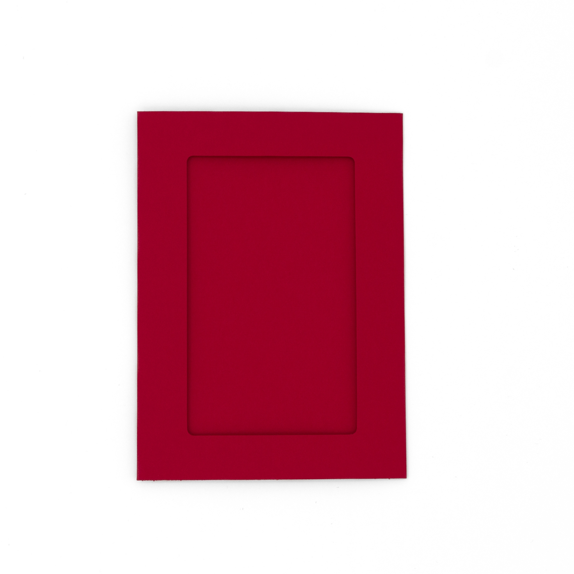 Rectangular Aperture 5x7 Cards - Red (Pack Of 4) | Stitchtastic