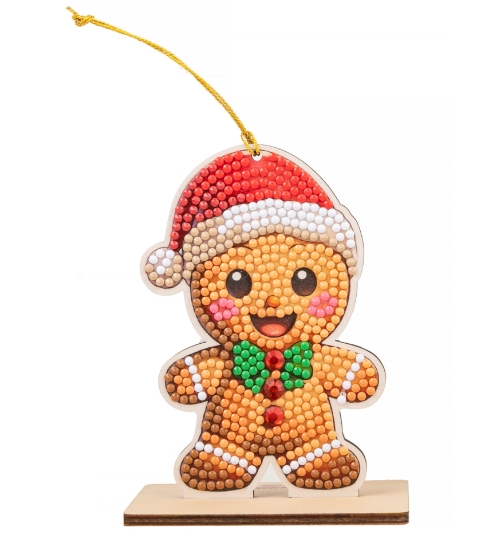 Picture of Gingerbread Man - Crystal Art Buddy & Christmas Tree Decoration