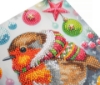 Picture of Festive Robin - 18x18cm Crystal Art Card