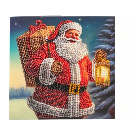 Picture of Bringing Joy - 18x18cm Crystal Art Card