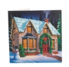 Picture of Christmas Cottage - 18x18cm Crystal Art Card