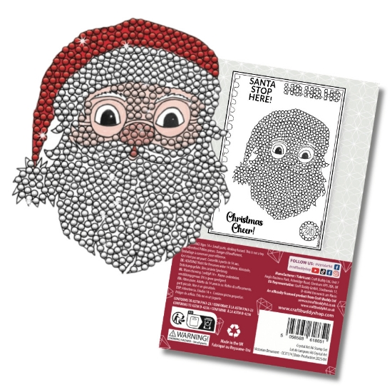 Picture of Crystal Art A6 Stamp Set - Santa Stop Here!