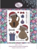 Picture of Crystal Art A5 Stamp Set - Festive Dog & Cat Friends