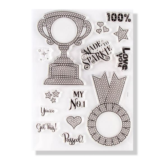 Picture of Crystal Art A5 Stamp Set - 100 Ways to Celebrate