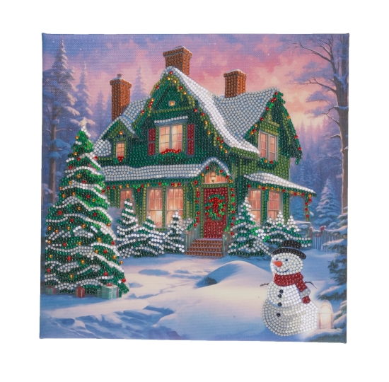 Picture of Snowy Paradise, 30x30cm Crystal Art Famed Canvas Kit