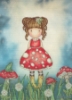 Picture of Little Mushroom (Gorjuss) Cross Stitch Kit by Bothy Threads