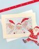 Picture of Santa Selfie - Christmas Card Cross Stitch Kit by Bothy Threads