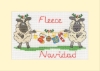 Picture of Fleece Navidad - Christmas Card Cross Stitch Kit by Bothy Threads