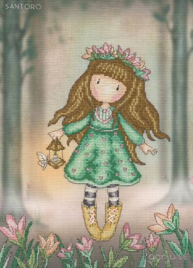 Picture of Woodland Wildflower (Gorjuss) Cross Stitch Kit By Bothy Threads