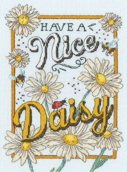 Picture of Nice Daisy (Angie Spurgeon) Cross Stitch Kit By Bothy Threads