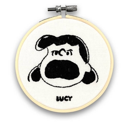 Picture of Lucy (Peanuts) Mini Embroidery Kit With Hoop
