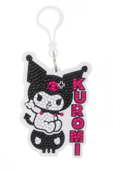 Picture of Kuromi - Crystal Art Bag Charm Kit (Hello Kitty)