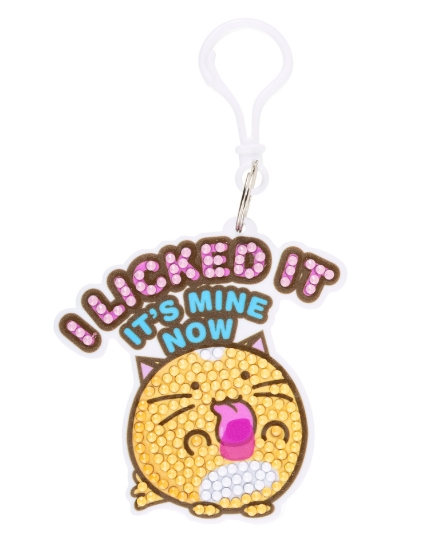 Picture of I Licked It - Crystal Art Bag Charm Kit (Fuzz Balls)