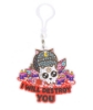 Picture of I Will Destroy You - Crystal Art Bag Charm Kit (Fuzz Balls)