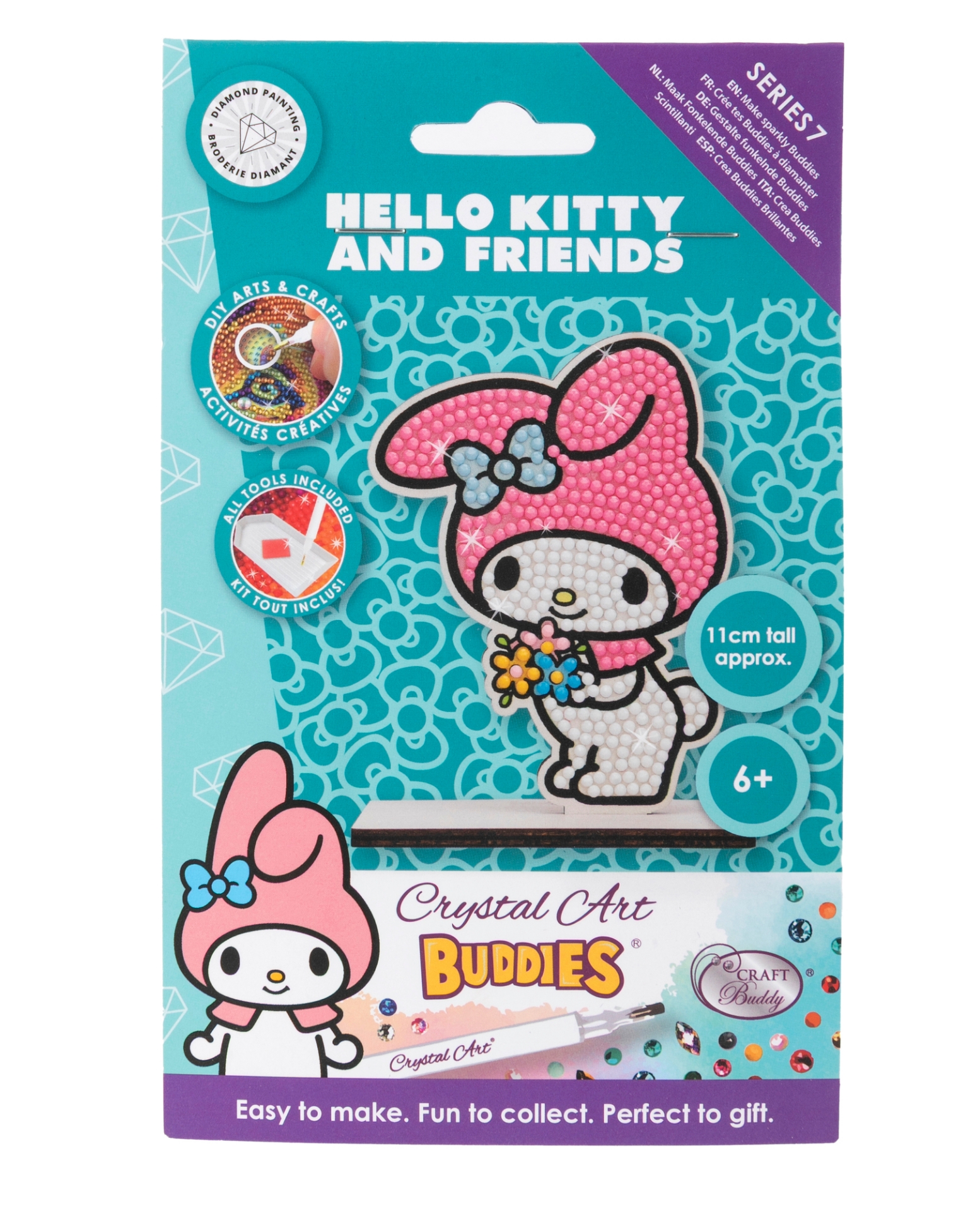 My Melody - Crystal Art Buddy Kit (Hello Kitty) | Stitchtastic