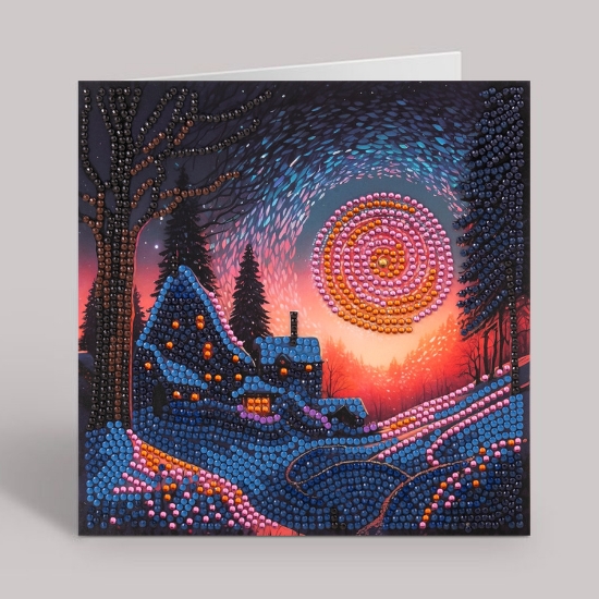 Picture of Twilight Glow 18x18cm Crystal Art Card