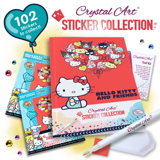 Picture of Hello Kitty and Friends Crystal Art Sticker Album Starter Pack