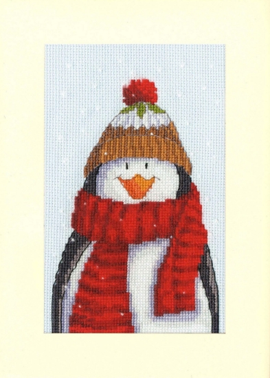 Picture of My Little Pudding - Christmas Card Cross Stitch Kit By Bothy Threads