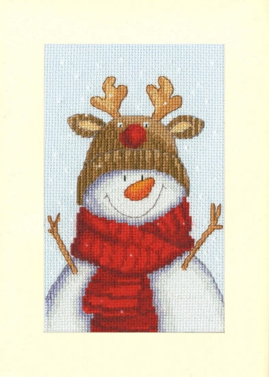 Picture of My Little Rudolph - Christmas Card Cross Stitch Kit By Bothy Threads
