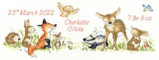 Picture of Woodland Welcome Sampler Cross Stitch Kit by Bothy Threads