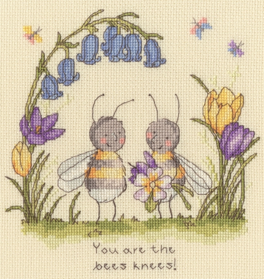 Picture of Bees Knees Cross Stitch Kit By Bothy Threads