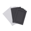 Picture of Rectangular Aperture A6 Cards - Grey (Pack Of 5)