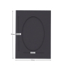 Picture of Oval Aperture 5x7 Cards - Grey (Pack Of 4)